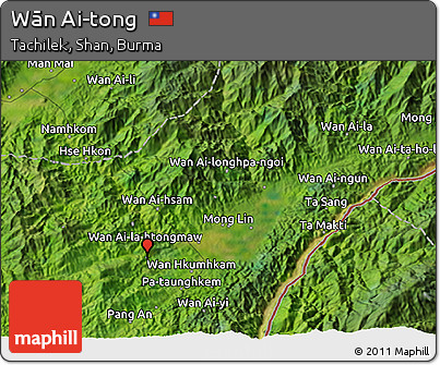 Satellite 3D Map of Wān Ai-tong
