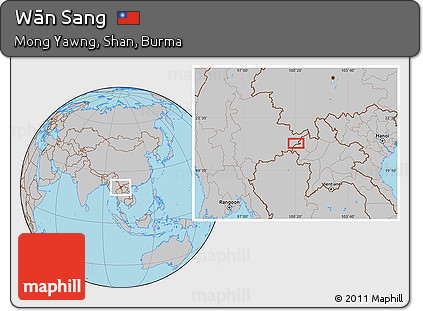 Gray Location Map of Wān Sang