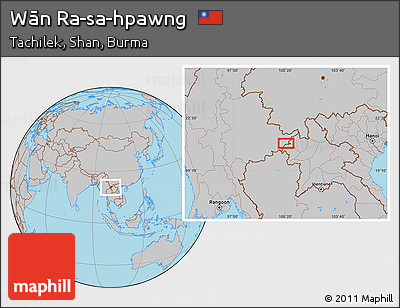 Gray Location Map of Wān Ra-sa-hpawng
