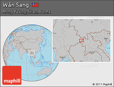 Gray Location Map of Wān Sang