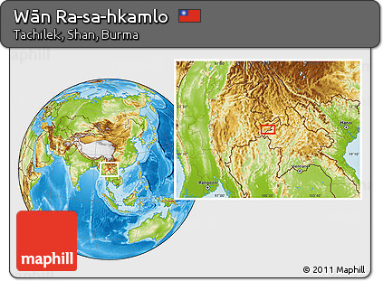 Physical Location Map of Wān Ra-sa-hkamlo
