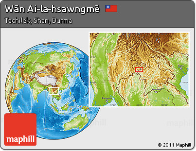 Physical Location Map of Wān Ai-la-hsawngmē