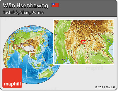 Physical Location Map of Wān Hsenhawng