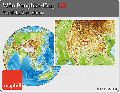 Physical Location Map of Wān Panghka-lõng