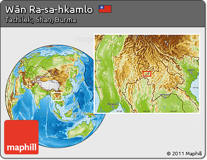 Physical Location Map of Wān Ra-sa-hkamlo