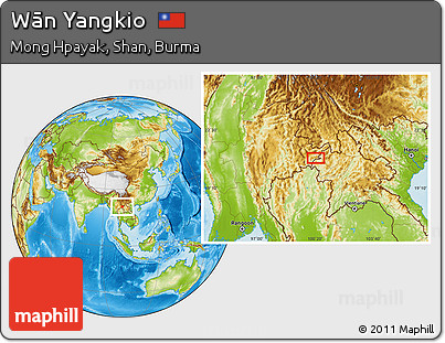 Physical Location Map of Wān Yangkio