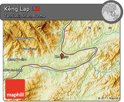 Physical Map of Kēng Lap