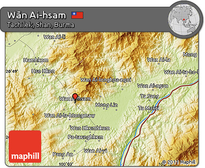 Physical Map of Wān Ai-hsam