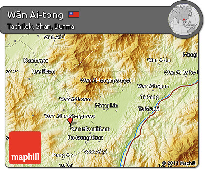 Physical Map of Wān Ai-tong