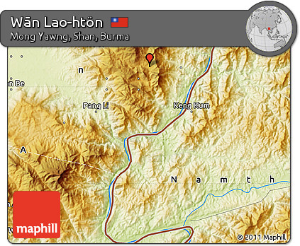 Physical Map of Wān Lao-htön