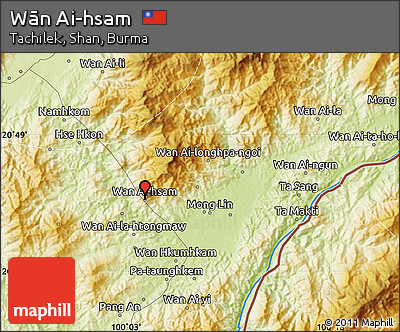 Physical Map of Wān Ai-hsam
