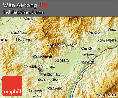 Physical Map of Wān Ai-tong