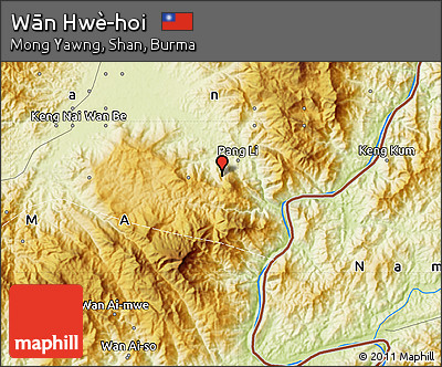 Physical Map of Wān Hwè-hoi