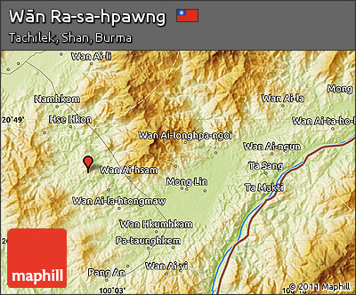 Physical Map of Wān Ra-sa-hpawng