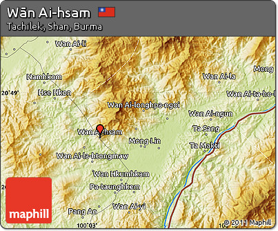 Physical Map of Wān Ai-hsam