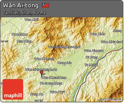 Physical Map of Wān Ai-tong