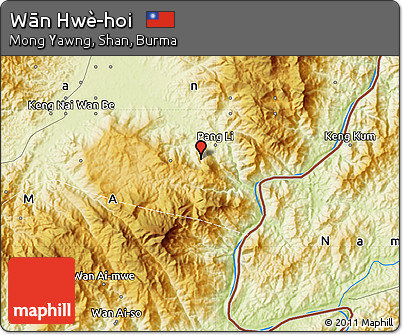 Physical Map of Wān Hwè-hoi