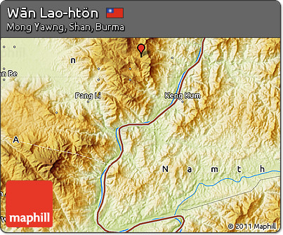 Physical Map of Wān Lao-htön