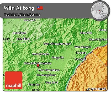 Political Map of Wān Ai-tong