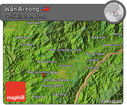 Satellite Map of Wān Ai-tong
