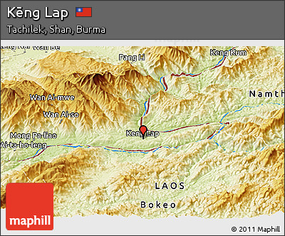 Physical Panoramic Map of Kēng Lap