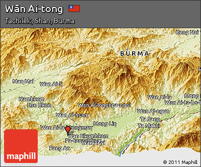 Physical Panoramic Map of Wān Ai-tong