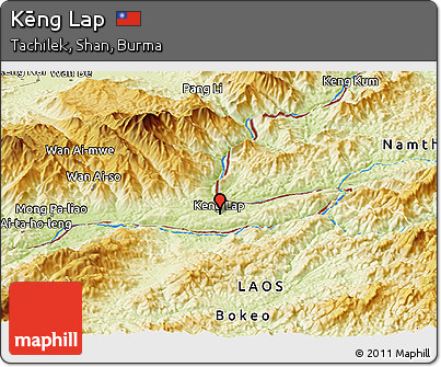 Physical Panoramic Map of Kēng Lap