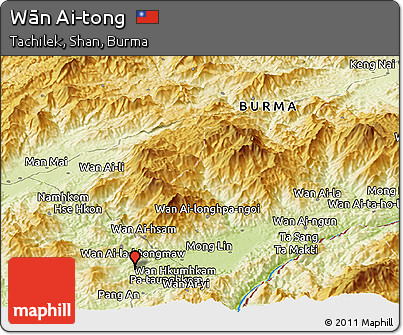 Physical Panoramic Map of Wān Ai-tong