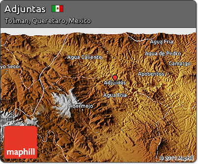 Physical 3D Map of Adjuntas