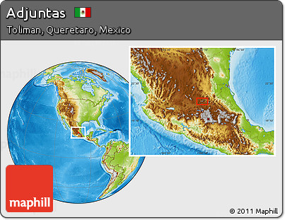 Physical Location Map of Adjuntas