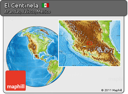 Physical Location Map of El Centinela