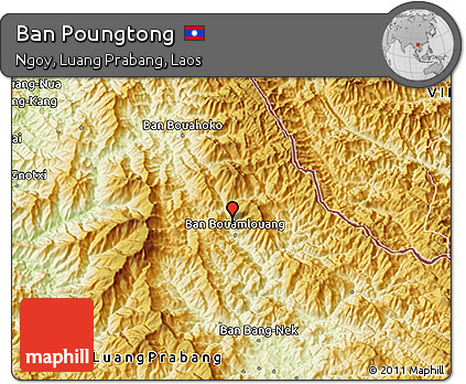 Physical 3D Map of Ban Poungtong