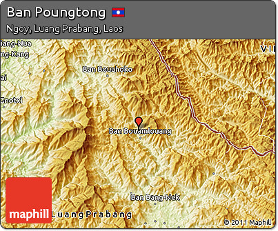 Physical 3D Map of Ban Poungtong