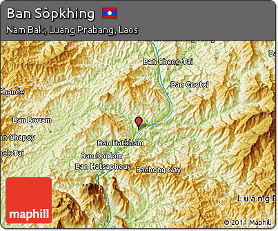 Physical 3D Map of Ban Sôpkhing