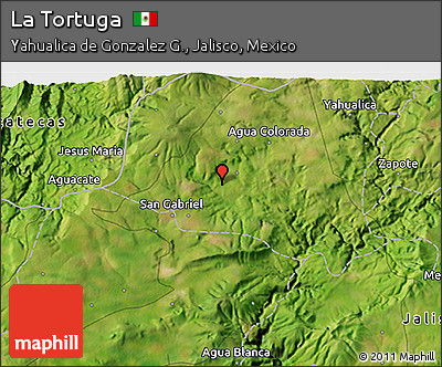 Satellite 3D Map of La Tortuga