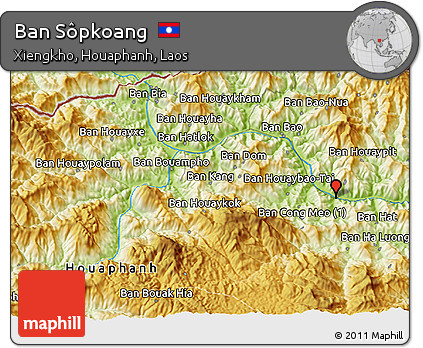 Physical 3D Map of Ban Sôpkoang
