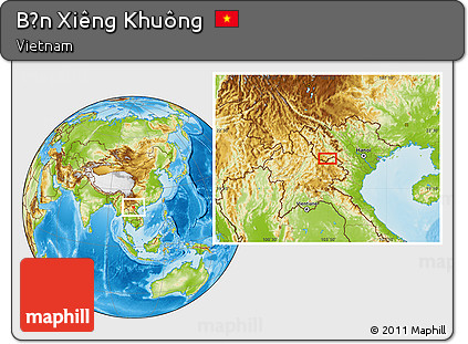 Physical Location Map of Bản Xiêng Khuông