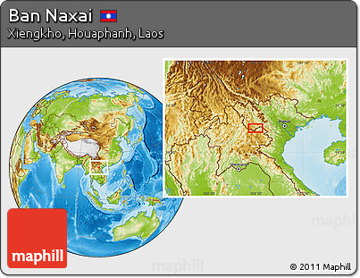 Physical Location Map of Ban Naxai