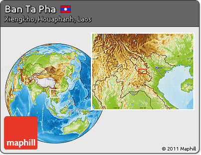 Physical Location Map of Ban Ta Pha