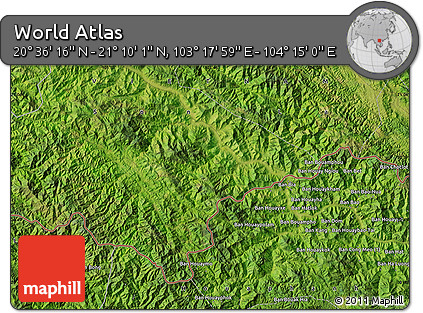Satellite Map of the Area around 20° 53' 8" N, 103° 46' 30" E
