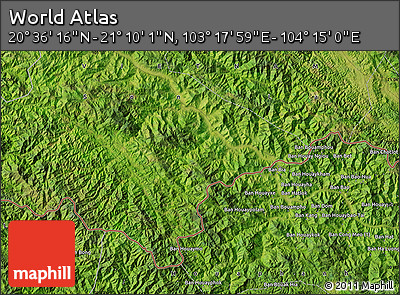 Satellite Map of the Area around 20° 53' 8" N, 103° 46' 30" E
