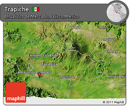 Satellite 3D Map of Trapiche
