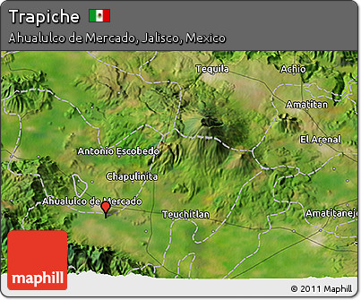 Satellite 3D Map of Trapiche