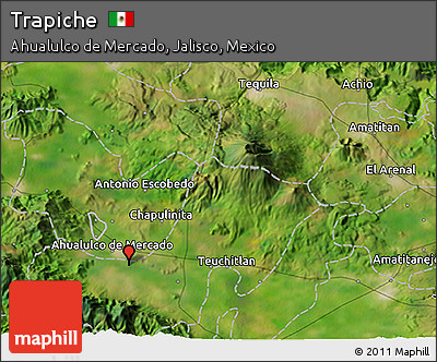 Satellite 3D Map of Trapiche