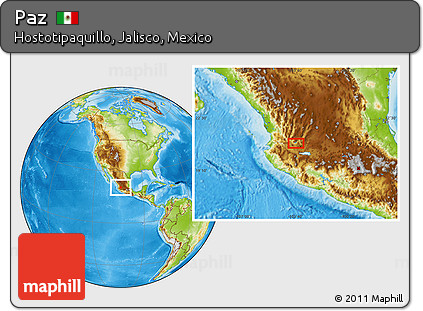 Physical Location Map of Paz