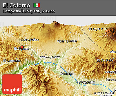 Physical 3D Map of El Colomo