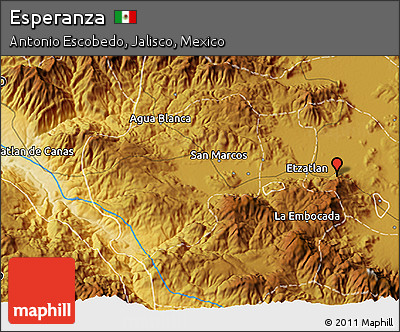 Physical 3D Map of Esperanza