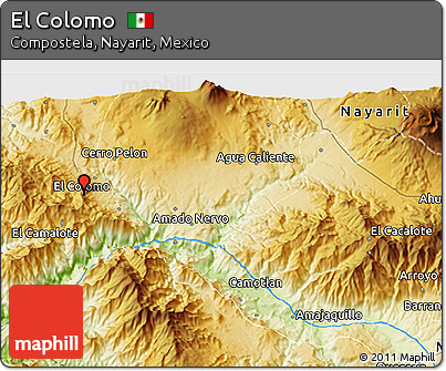 Physical 3D Map of El Colomo