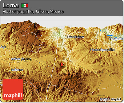 Physical 3D Map of Loma
