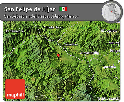 Satellite 3D Map of San Felipe De Híjar